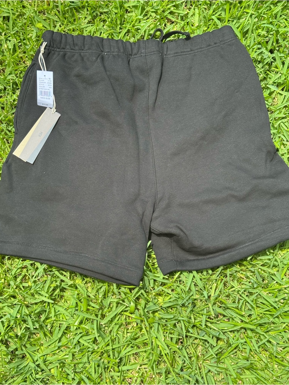 Fear of God Essentials Men's Black Logo Athletic Shorts - Picture 2 of 2